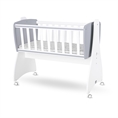 Baby Cot-Swing FIRST DREAMS white+stone grey